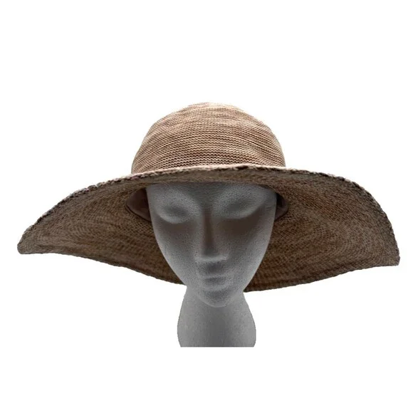 Wallaroo Hat Company "Victoria" Diva Wide Brim Straw Hat Womens OSFM - Picture 9 of 11